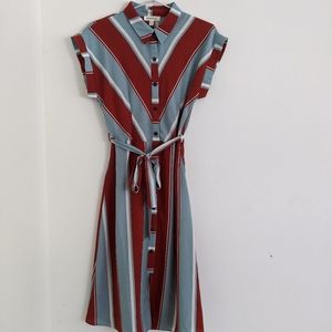 Vintage Style Chevron Dress